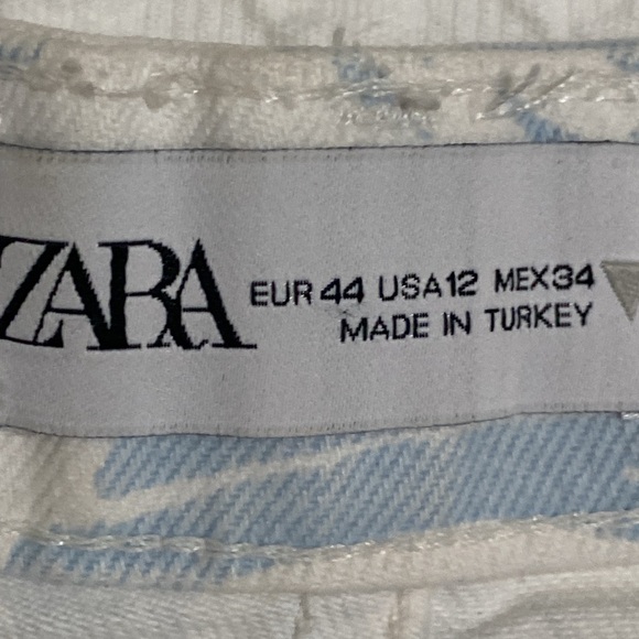 High Rise Printed Shorts Light Blue - Picture 6 of 15